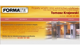 FORMATE - Projektowanie wnętrz oraz wzornictwo przemysłowe - TOMASZ KRAJEWSKI